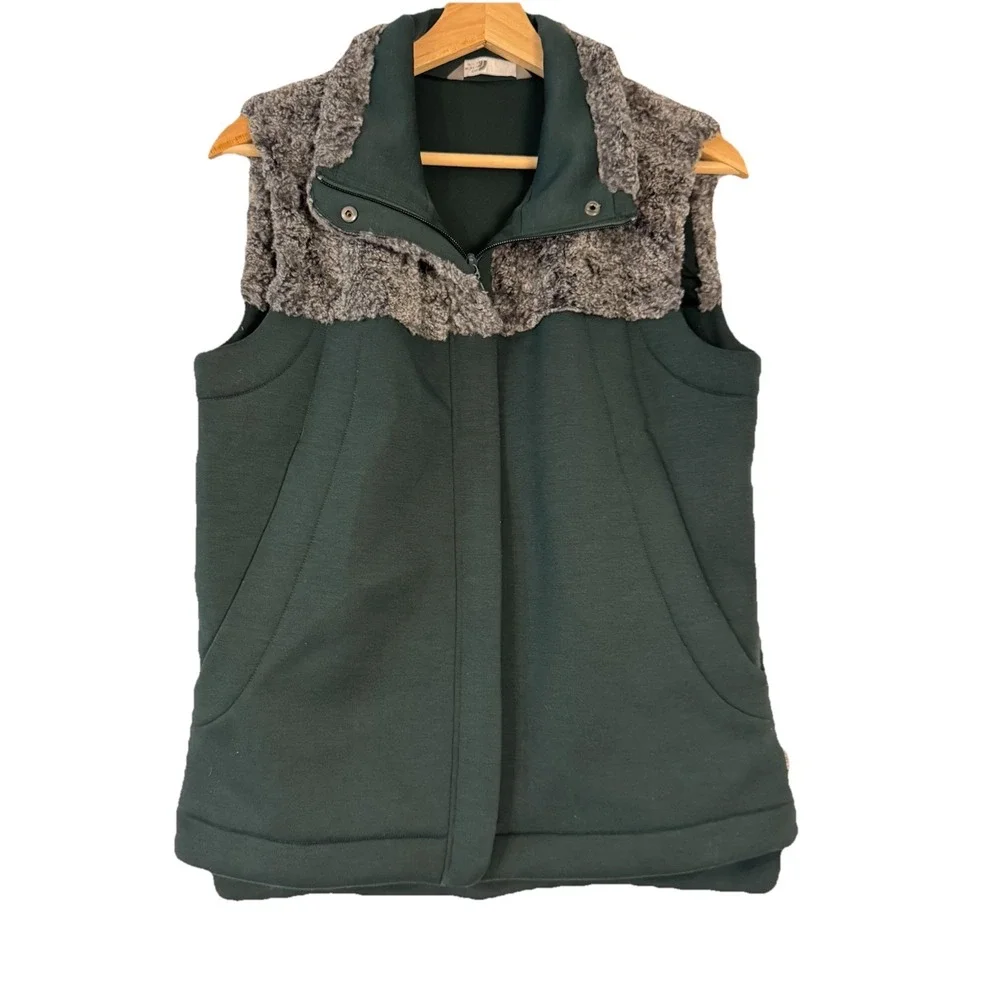 The North Face Emerald Green Vest Women's Medium‎ Hybrination Neo Thermal Sherpa - Picture 2 of 10